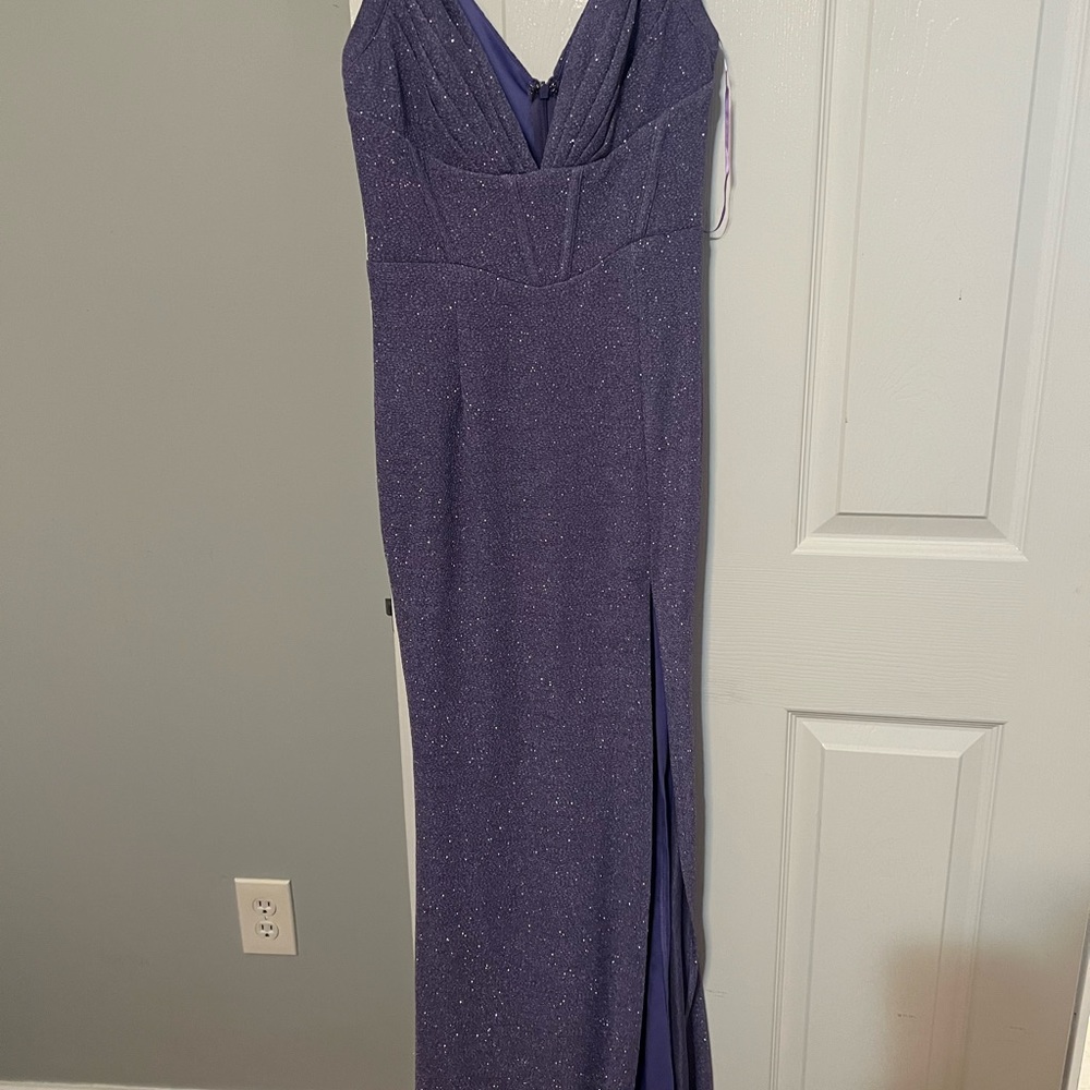 Purple glitter dress